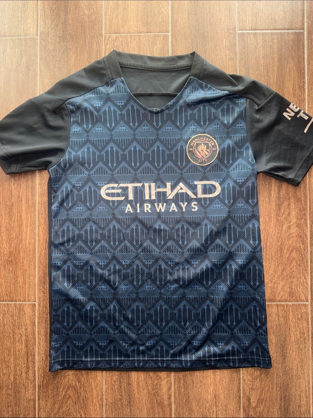 Manchester City 2020-2021 Away Soccer Jersey Size Small